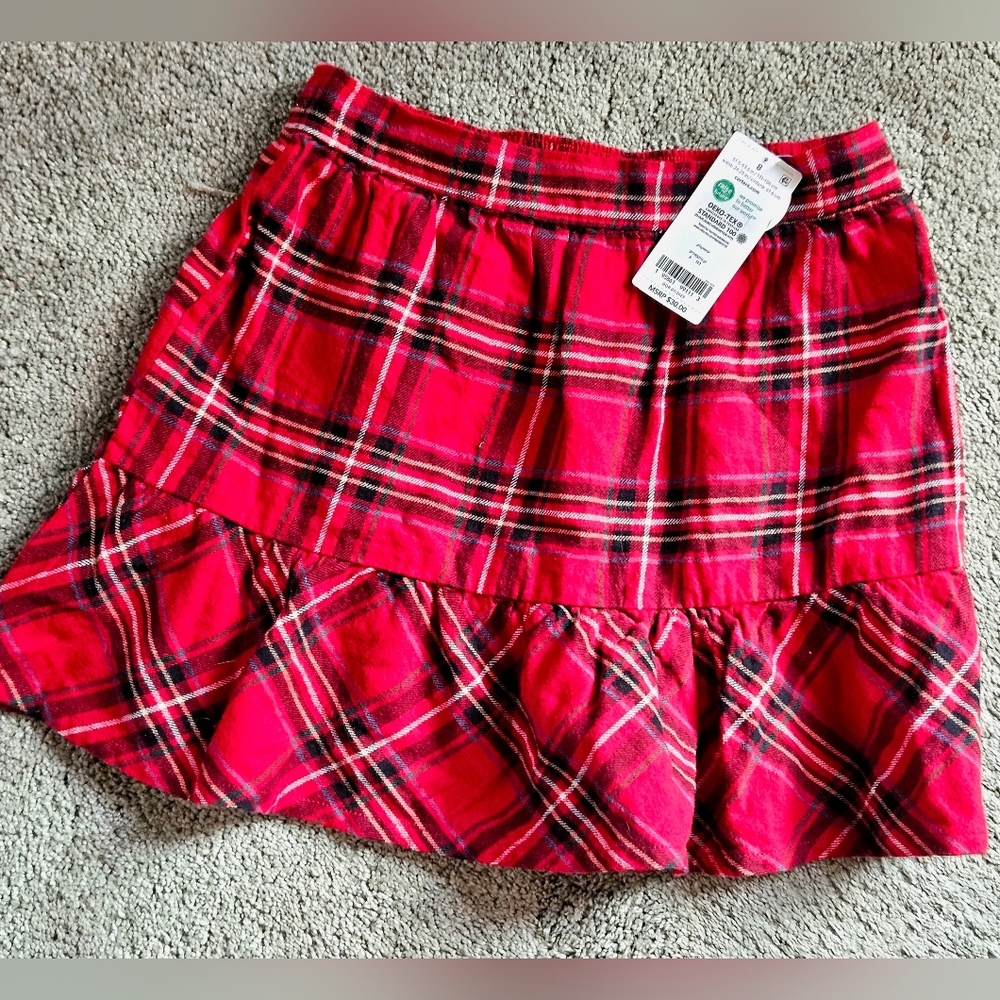 Carter's Girl's Plaid Skirt 8 NWT